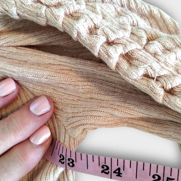 Free People Womens Top Sz S/P Peach Cropped Relaxed Swiftie Loose Boho Hippie Y2 - Picture 11 of 12